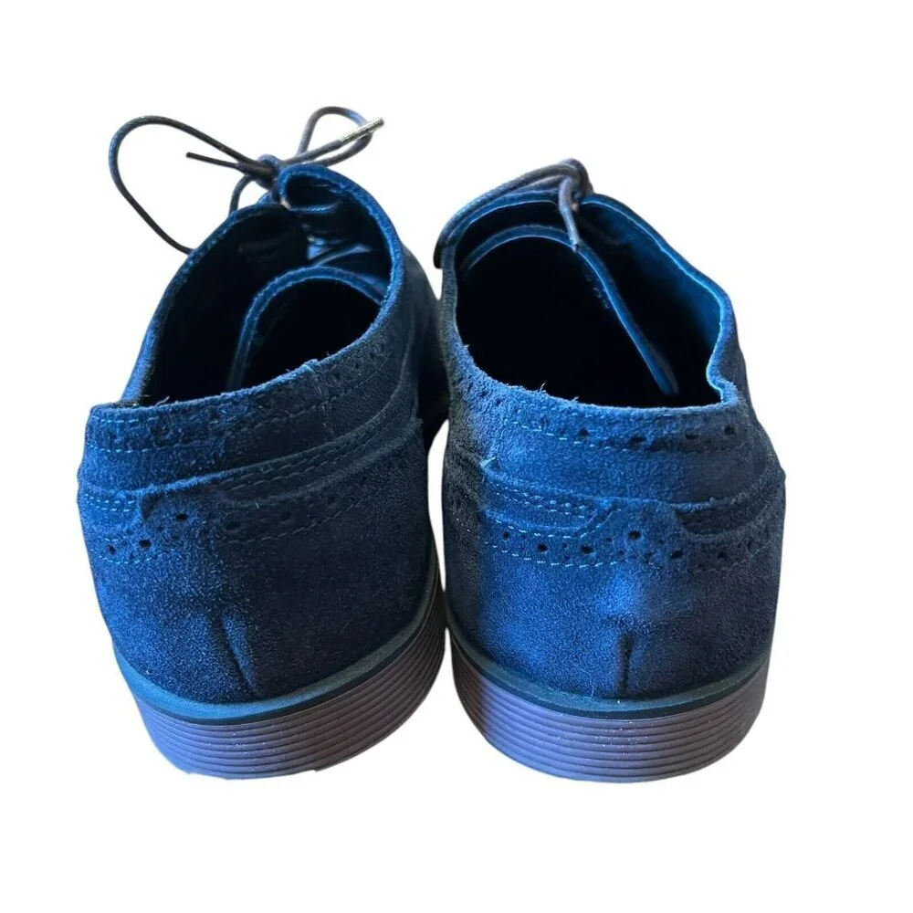 Swear London Men's Logan 03 Size 45 Oxford Blue‎ Nubuck Leather Office Business
